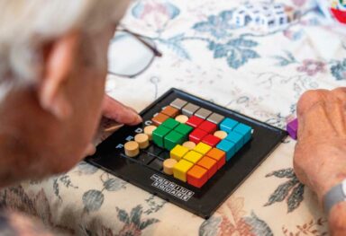 Man playing game